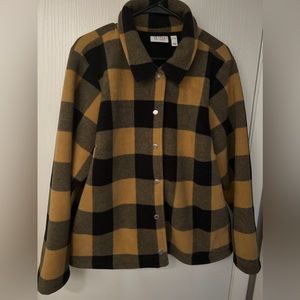 Women’s denim and co flannel jacket